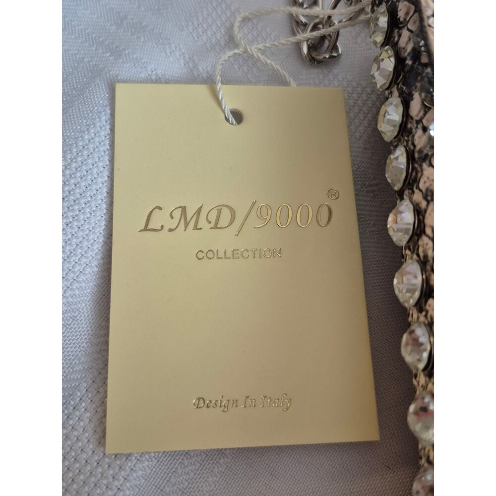 LMD/9000 Collection Rhinestone Crossbody Purse & Belt NWT Designed in Italy Chic - Picture 3 of 11